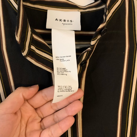 Akris Punto Striped Tiered Dress - Picture 4 of 8